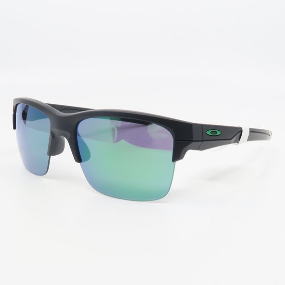 OO9316-09 Oakley Matte Black/ Green THINLINK Sunglasses with case - Picture 5 of 6